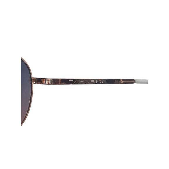 Tahari Womens TH752 Rose Gold UV Protection Authentic Aviator Sunglasses NWT - Picture 7 of 8